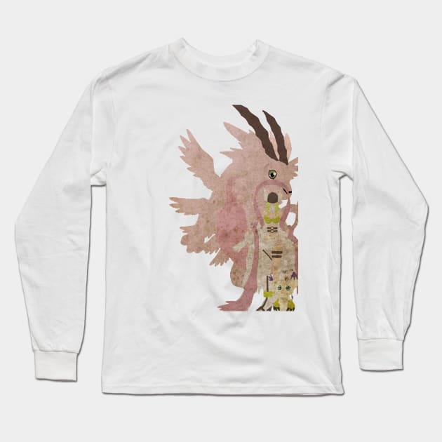 Gatomon digivolution Long Sleeve T-Shirt by The darkcartoon